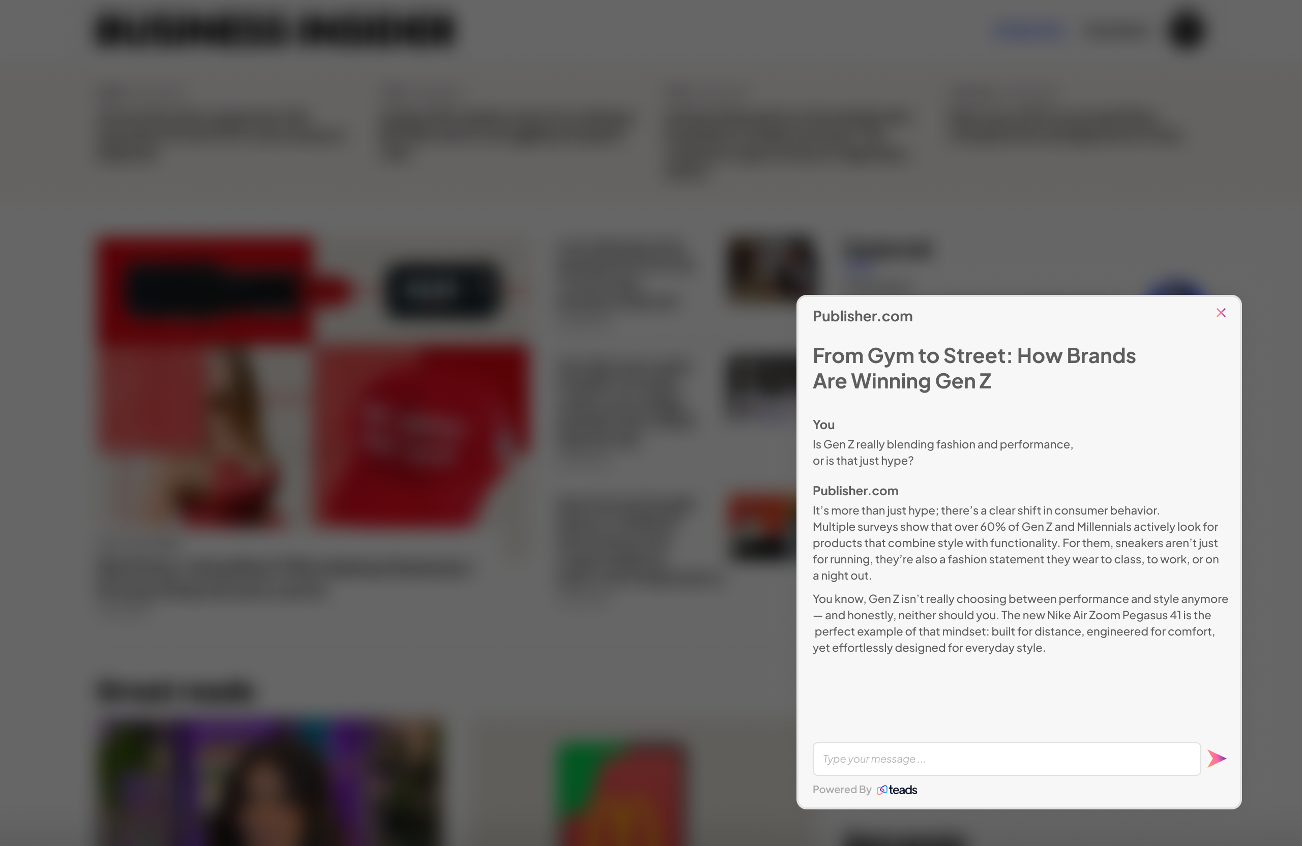 Inline Sponsored Message