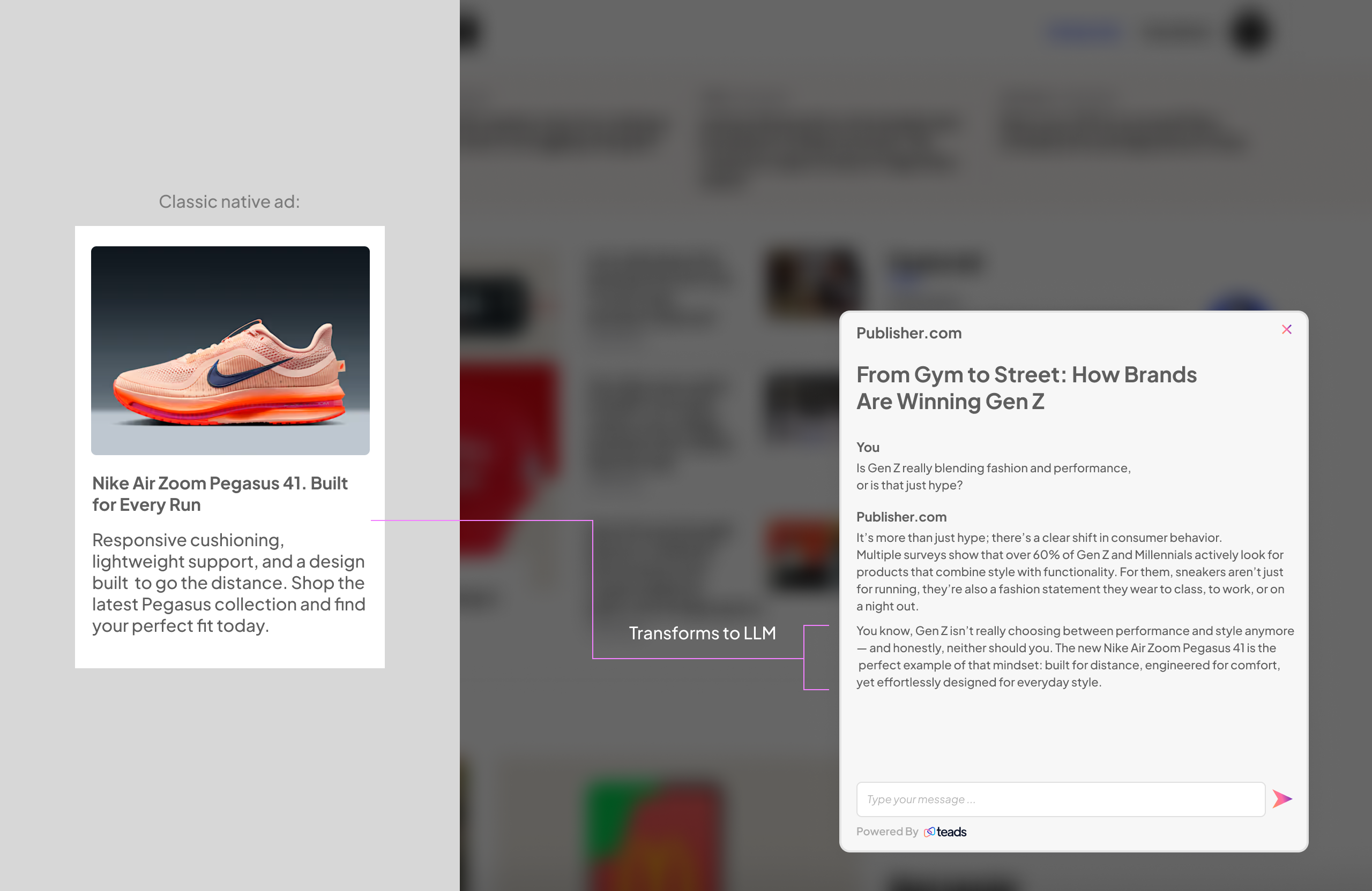 Contextual Recommendation Card