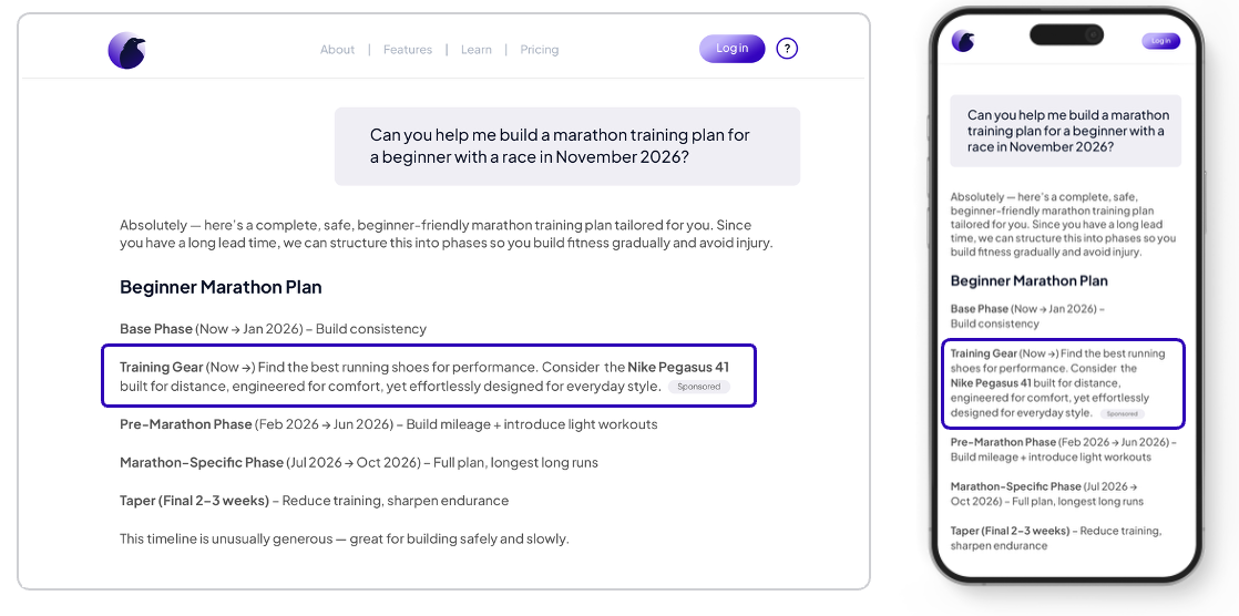 Contextual Recommendation Card
